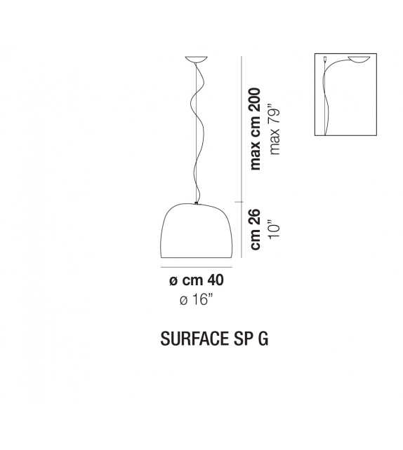 Surface Vistosi Pendant Lamp