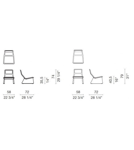 Low Pad Cappellini Petit Fauteuil
