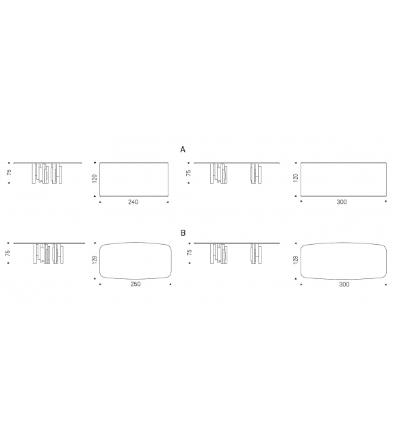 Skyline Wood Cattelan Italia Table