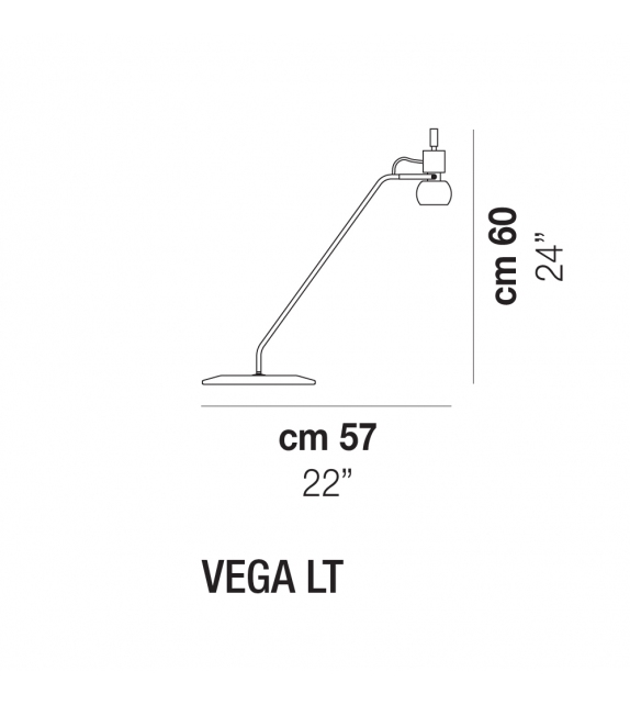 Vega Vistosi Lampada da Tavolo