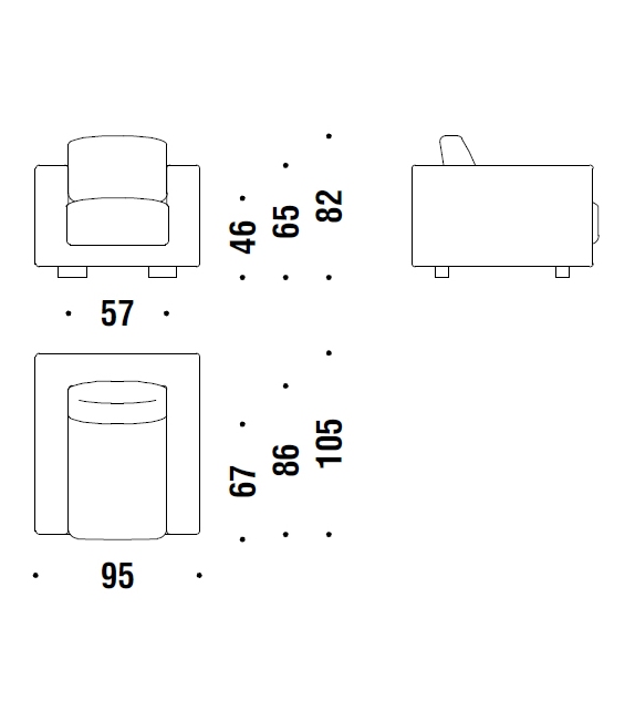 Salon Nanà Moroso Fauteuil