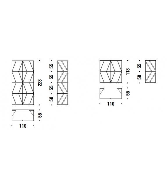 Secret Cubic Shelves Moroso Bookshelf