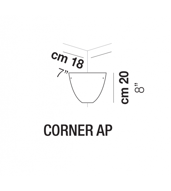 Corner Vistosi Wall Lamp