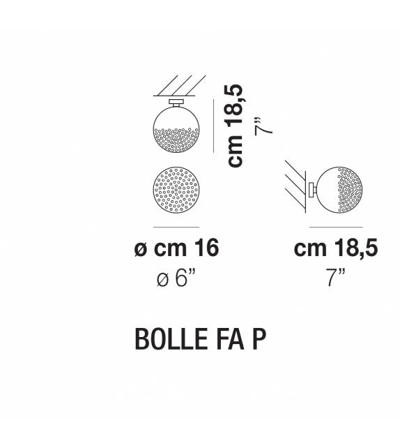 Bolle Vistosi Applique/Plafonnier