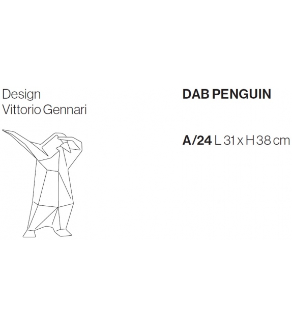 Prêt pour l'expédition - Dab Penguin Sculpture Bosa