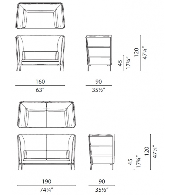Basket 011 Sofa Cappellini