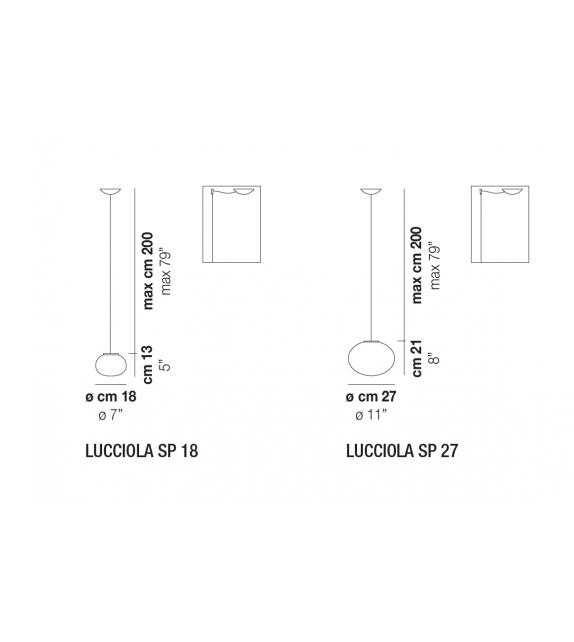 Lucciola SP Vistosi Suspension