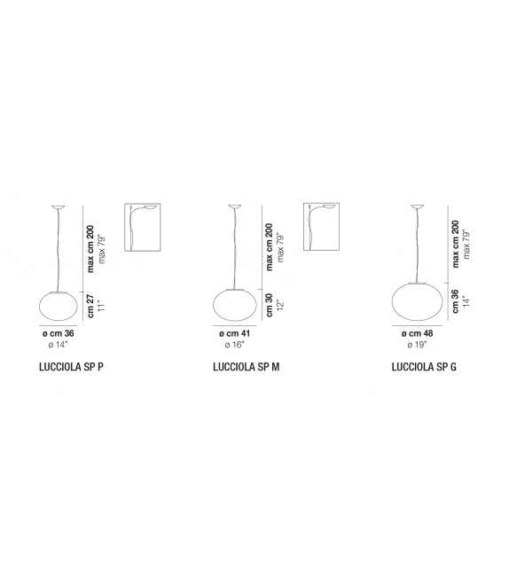 Lucciola Vistosi Pendant Lamp
