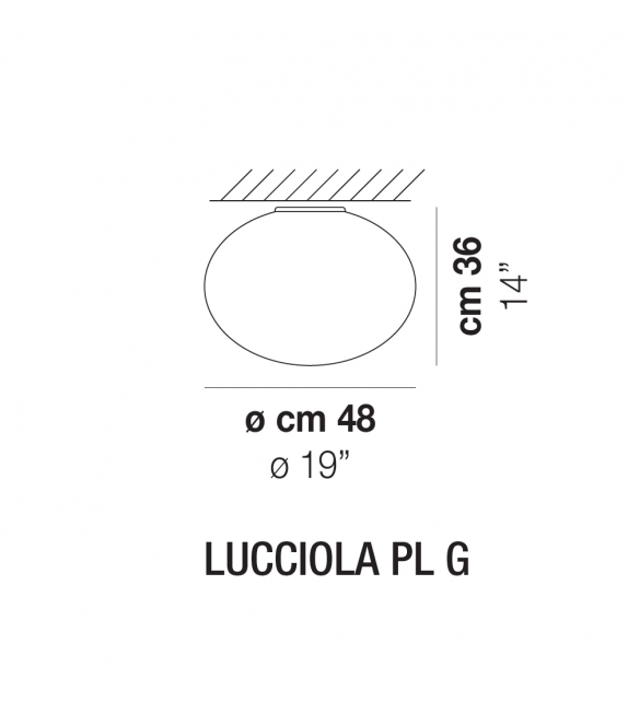 Lucciola Vistosi Ceiling Lamp