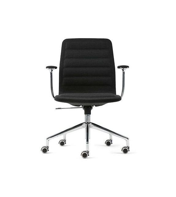 Lotus (Low) Chaise Sur Roues avec Accoudoirs Cappellini