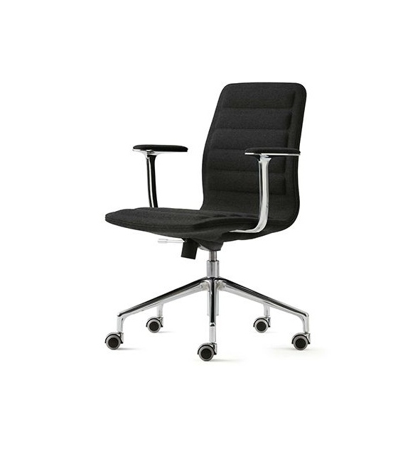 Lotus (Low) Sedia Su Ruote con Braccioli Cappellini