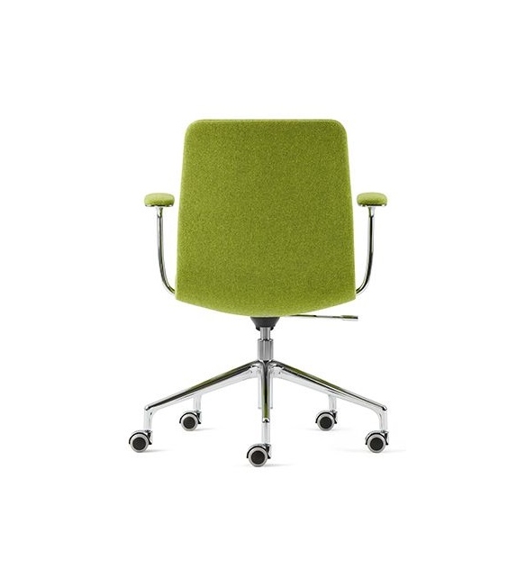 Lotus (Low) Chaise Sur Roues avec Accoudoirs Cappellini