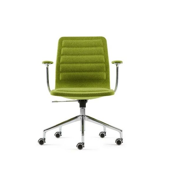 Lotus (Low) Chaise Sur Roues avec Accoudoirs Cappellini