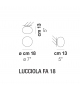 Lucciola Fa Vistosi Wall/Ceiling Lamp
