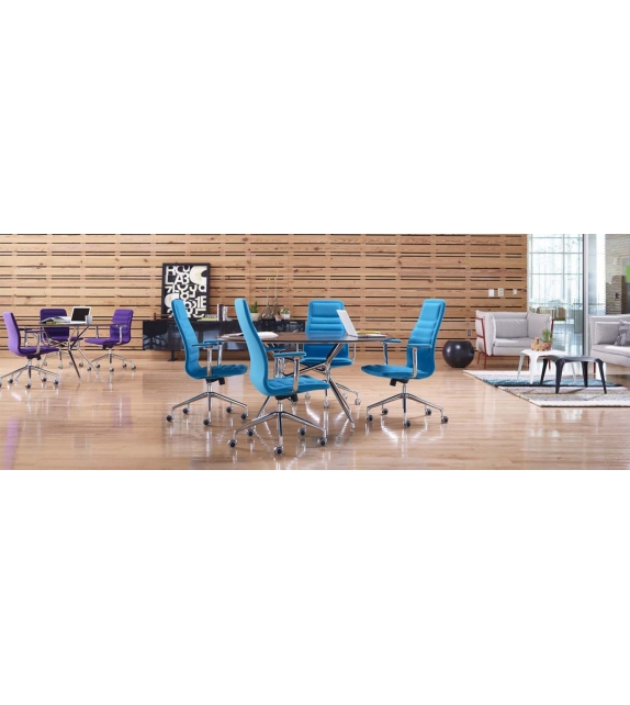 Lotus (Medium) Stuhl Auf Rädern Cappellini