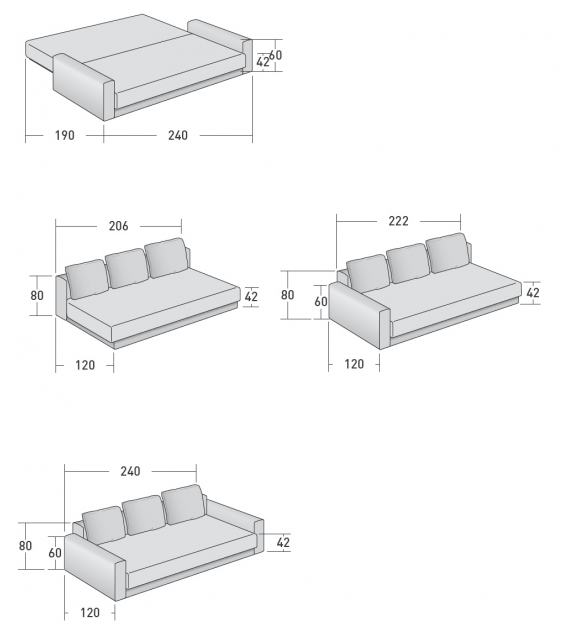 PiazzaDuomo Flou Divano Letto