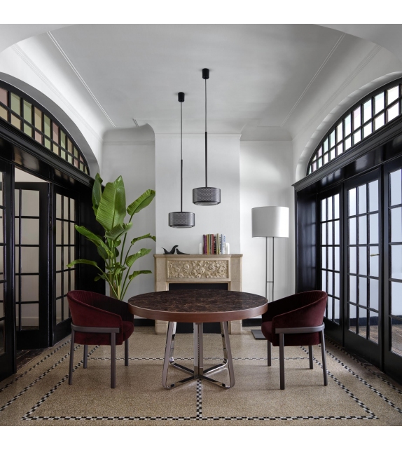 Ava Ligne Roset Extendable Table with Top in Ceramic Stoneware