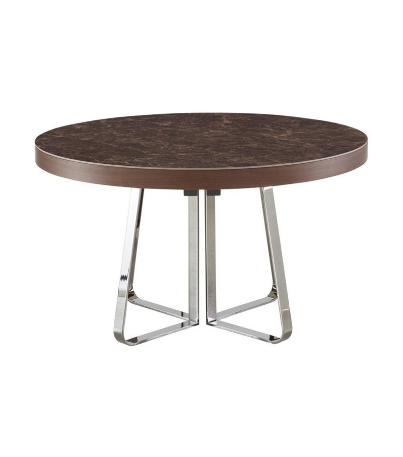 Ava Ligne Roset Tavolo Allungabile con Piano in Gres Porcellanato