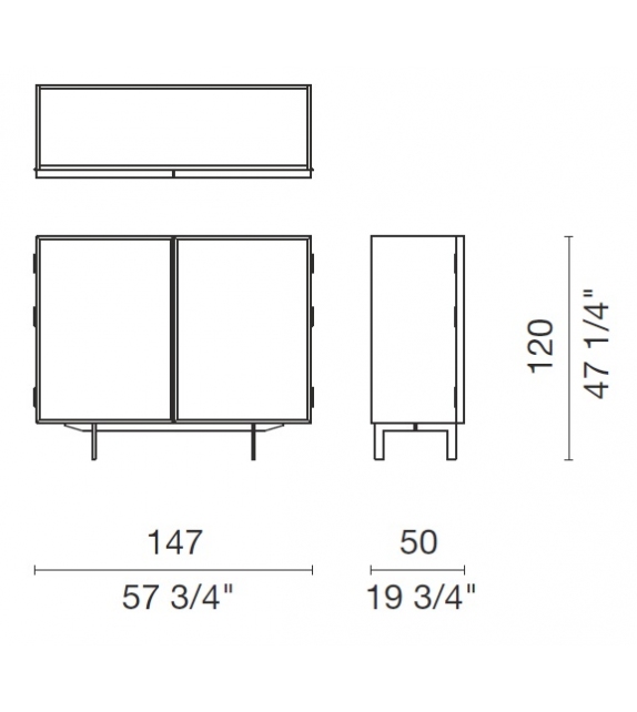 Lochness Hohes Sideboard Cappellini