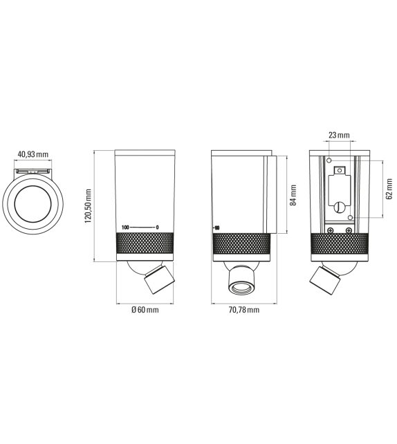 Vision 20/20 OMNI DCW Éditions Lampada da Parete