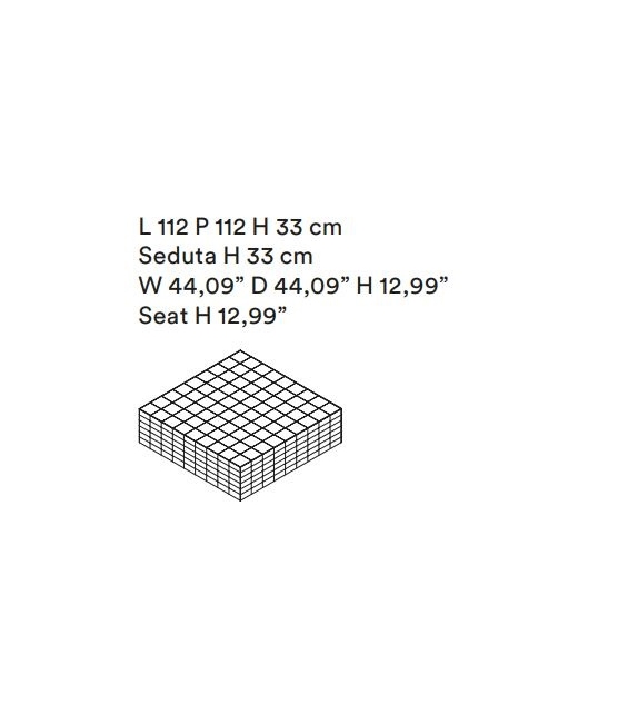 Pouf Quartier Large Tacchini