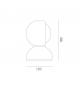 Eclisse PVD Table Lamp Artemide