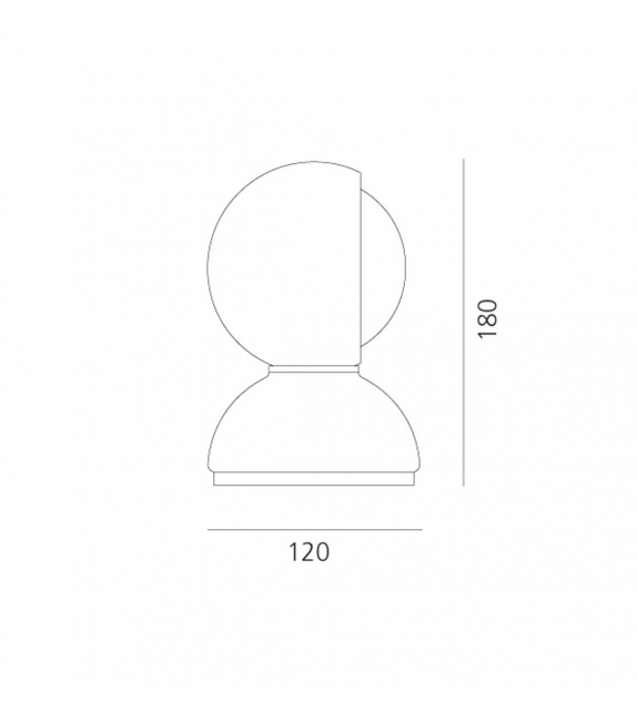 Eclisse PVD Artemide Lampe de Table