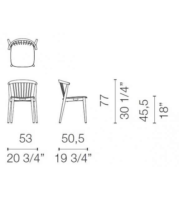 Newood Cappellini Sedia