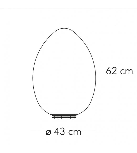 Uovo Fontana Arte Floor Lamp