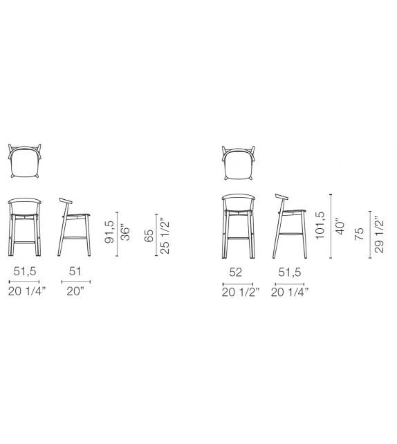 Newood Light Cappellini Taburete