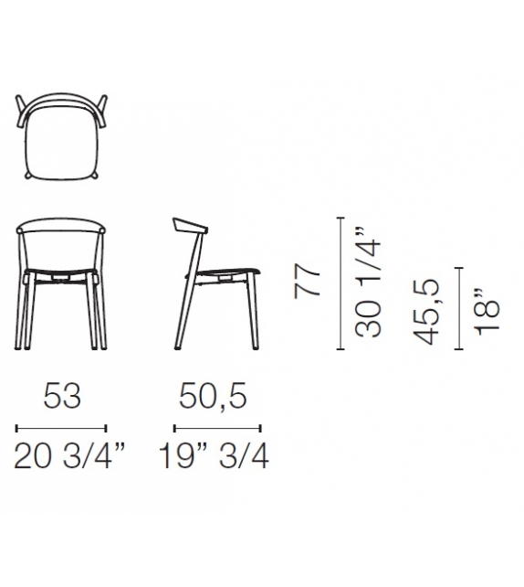 Newood Light Cappellini Stuhl