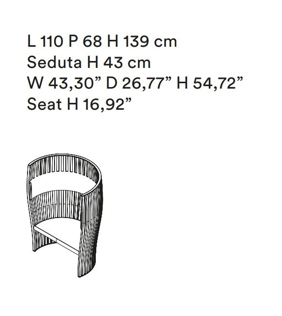 SouthBeach Tacchini Fauteuil
