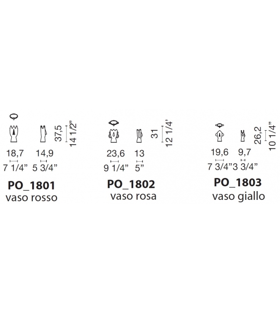 Diavoletti Family Cappellini Jarrón