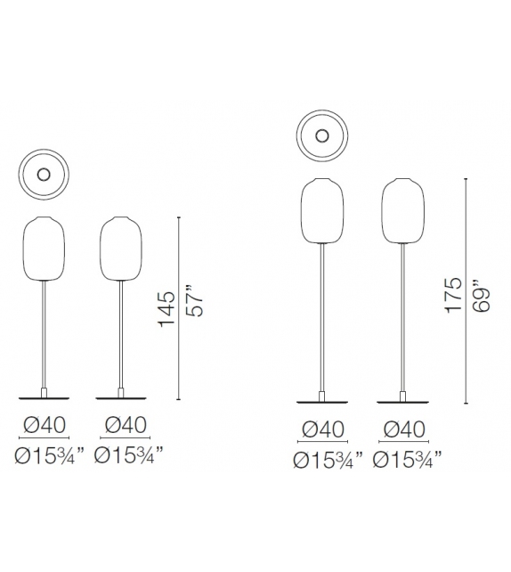Arya Cappellini Lampadaire