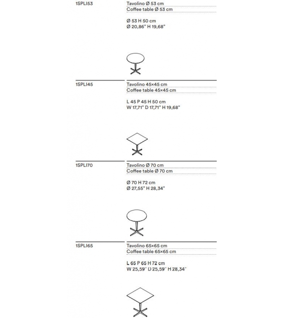 Split Tacchini Couchtisch