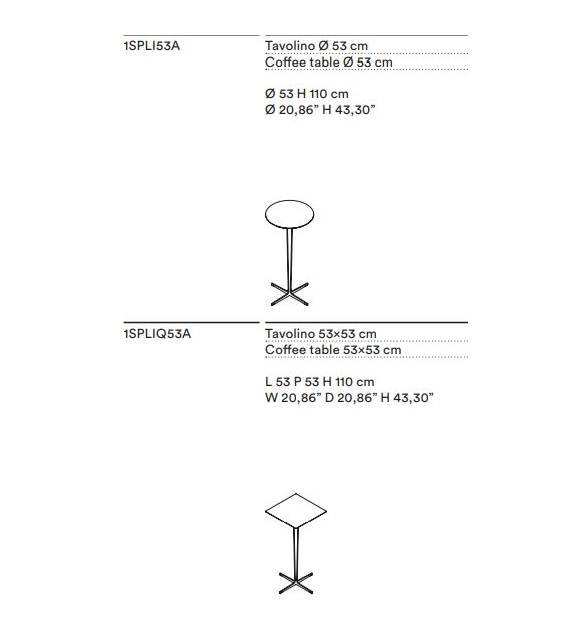 Split Tacchini Couchtisch
