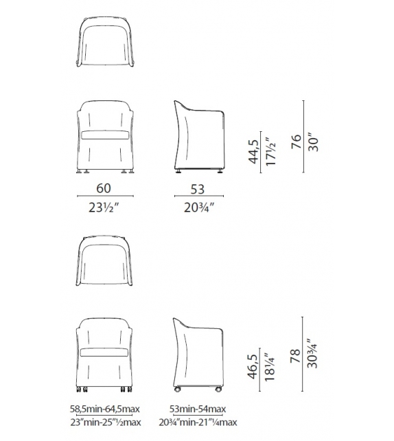 San Siro Cappellini Small Armchair
