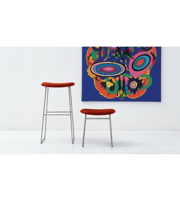 Morrison Stool Cappellini Tabouret avec Assise Rembourrée