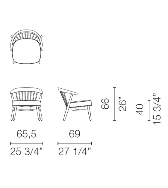 Newood Relax Cappellini Small Armchair