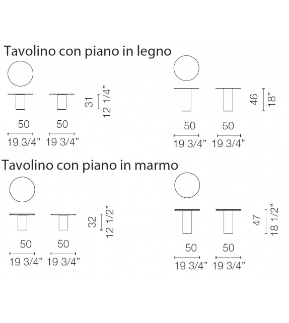 Mush Cappellini Tavolino D'Appoggio