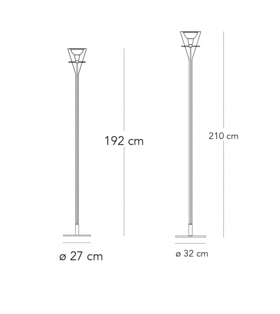 Flute-Magnum Lampadaire Fontana Arte