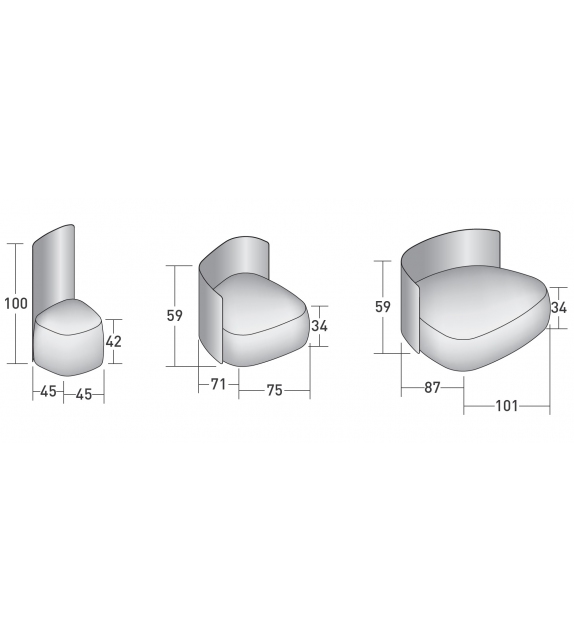 Pierre Shell Flou Poltrona