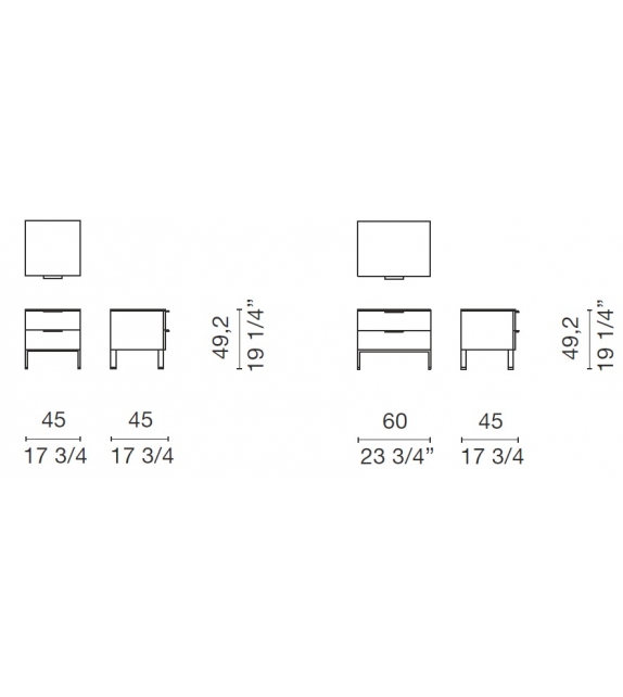 Brest Cappellini Comodino