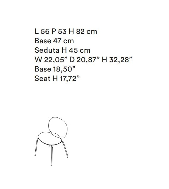 Kelly C Basic Tacchini Stuhl