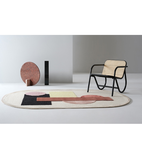 Around Colors Rug Brown Gebrüder Thonet Teppich
