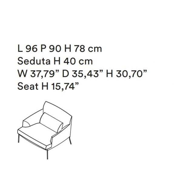 Montevideo Tacchini Sessel