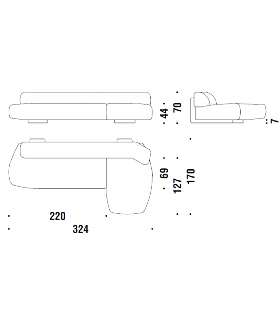Ready for shipping - Gogan Moroso Sofa
