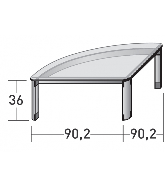 Quartetto Flou Table D'Appoint