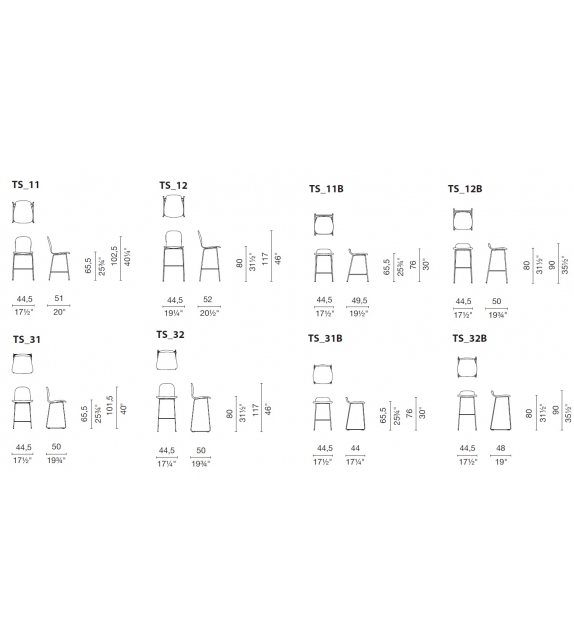 Tate Soft Cappellini Taburete