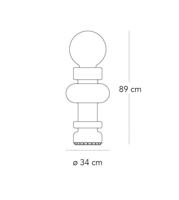 Re Fontana Arte Table Lamp/Floor Lamp